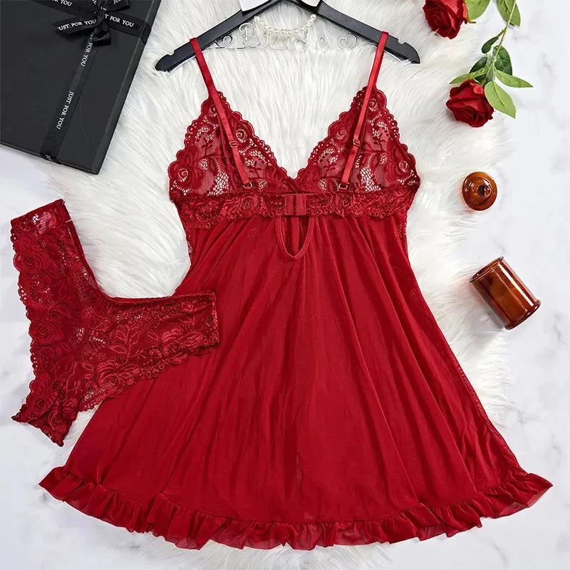Flirt Lace Nightdress Set