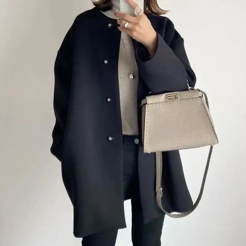 Elegant Mid Length Coat