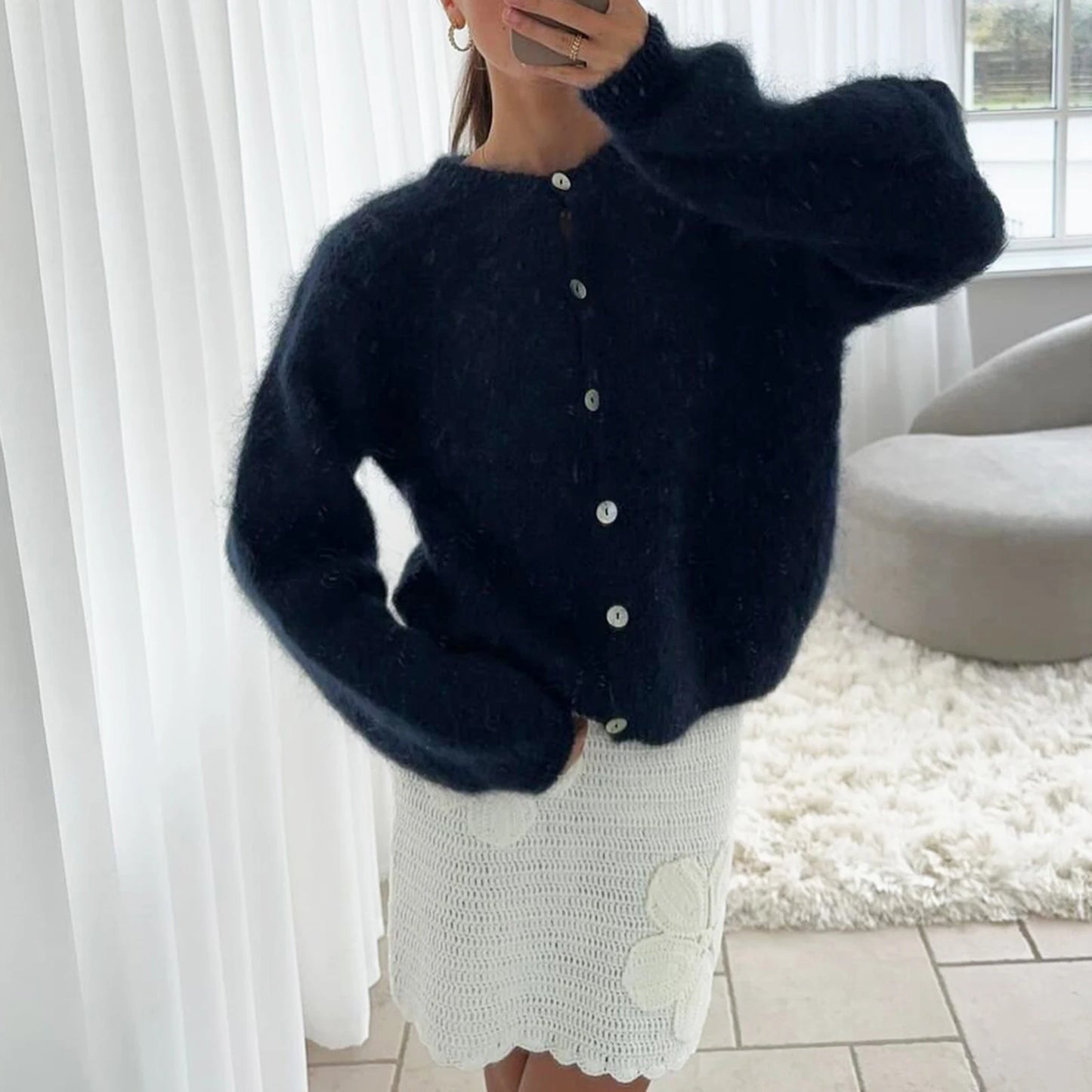 Button Down Sweater