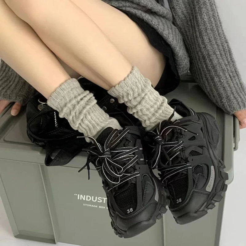 Knitted Loose Middle Tube Socks