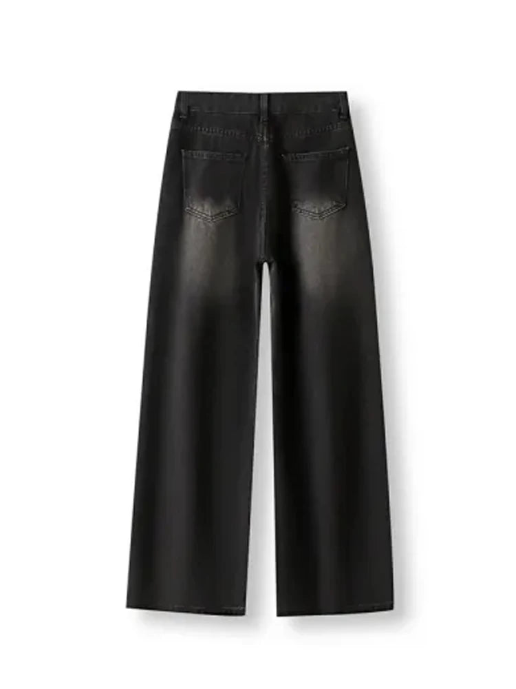 Bell Bottom Korean Vintage High Waist Jeans