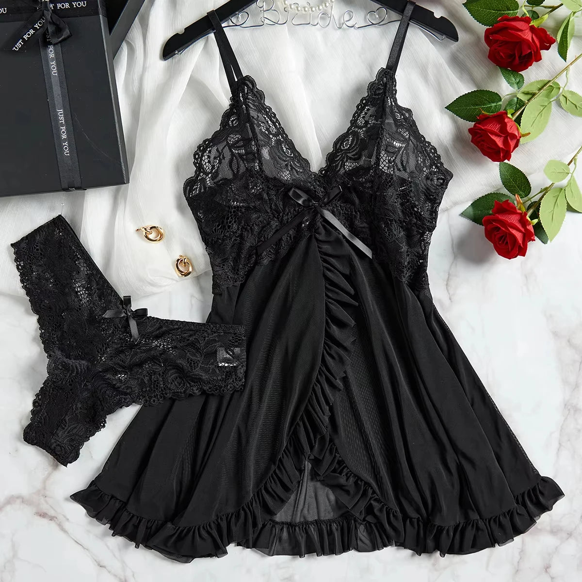 Flirt Lace Nightdress Set