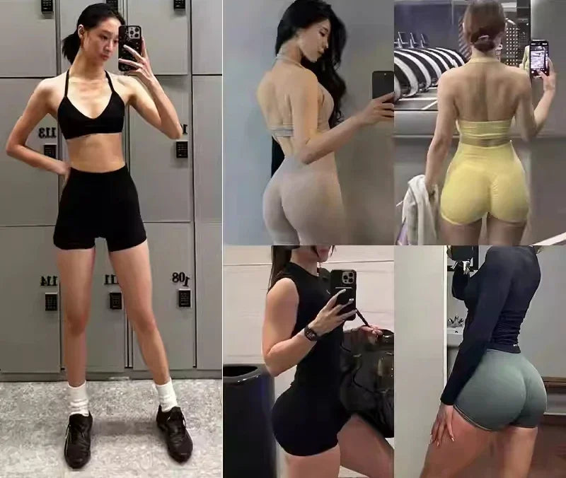 Yoga High Waist Tight Hip Lift Yoga Shorts