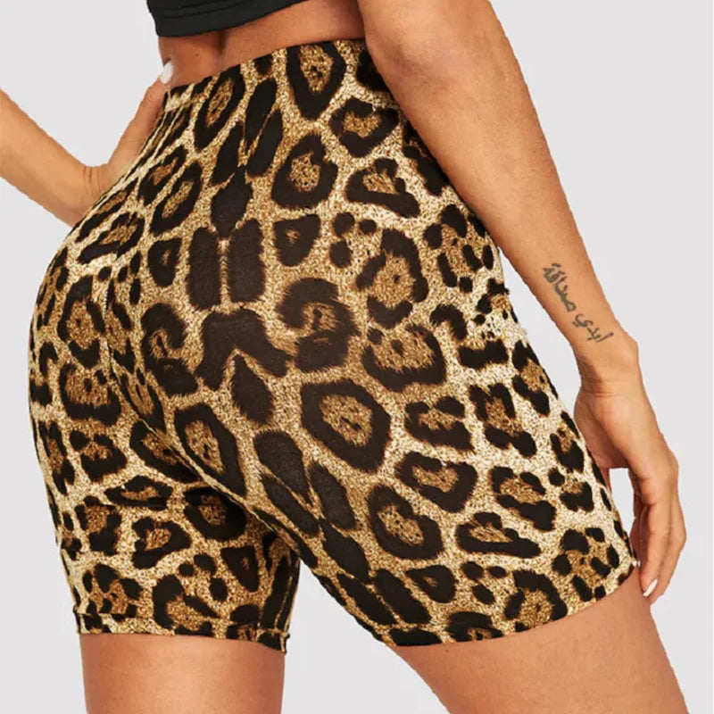 Leopard Print Women Shorts