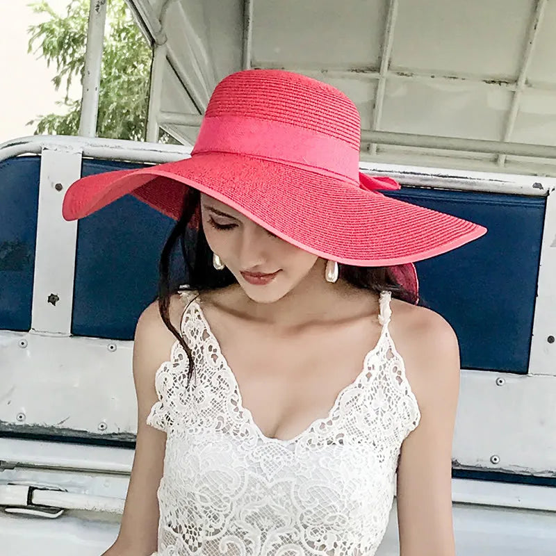 Chic Foldable Summer Straw Hat