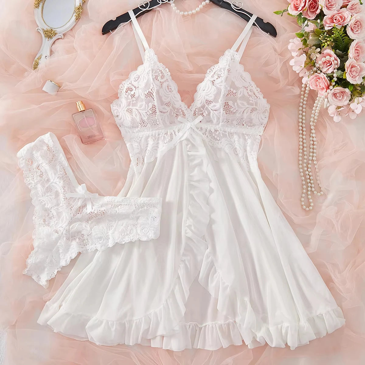Flirt Lace Nightdress Set