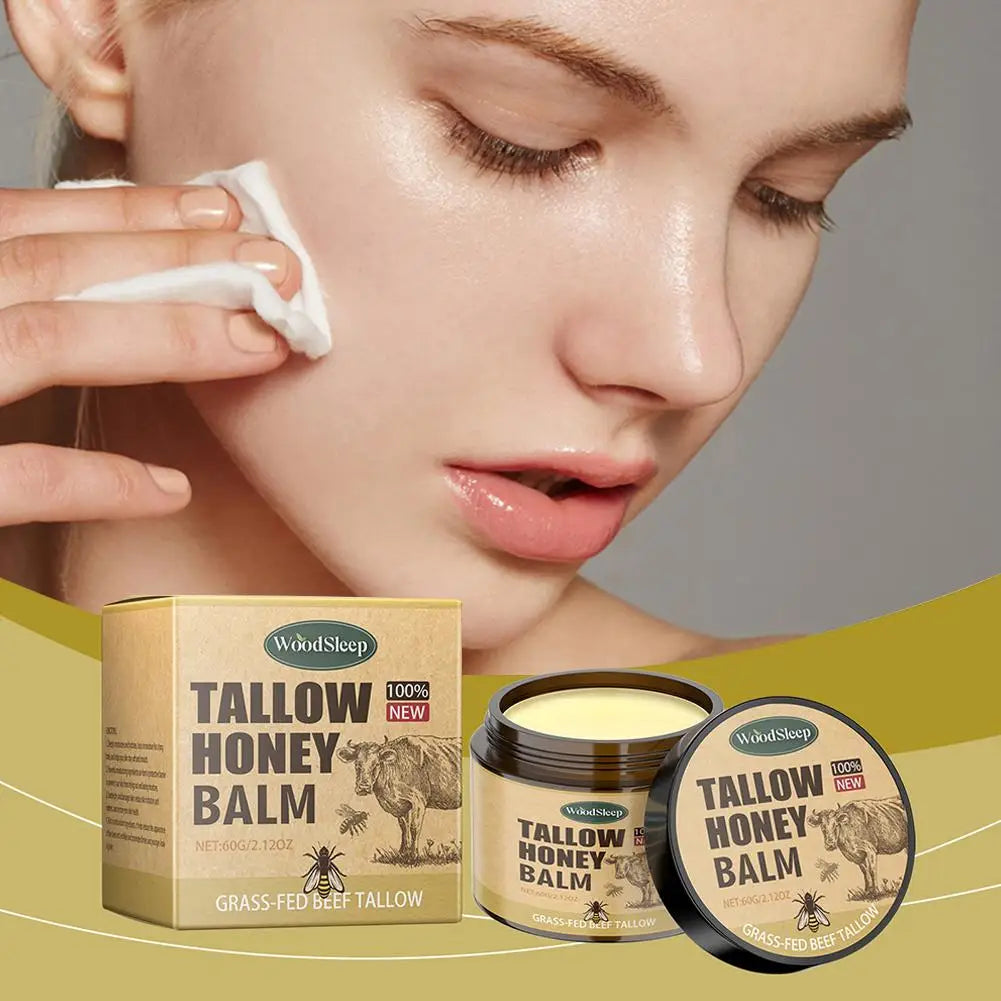 Whipped Beef Tallow And Honey Balm Face Cream