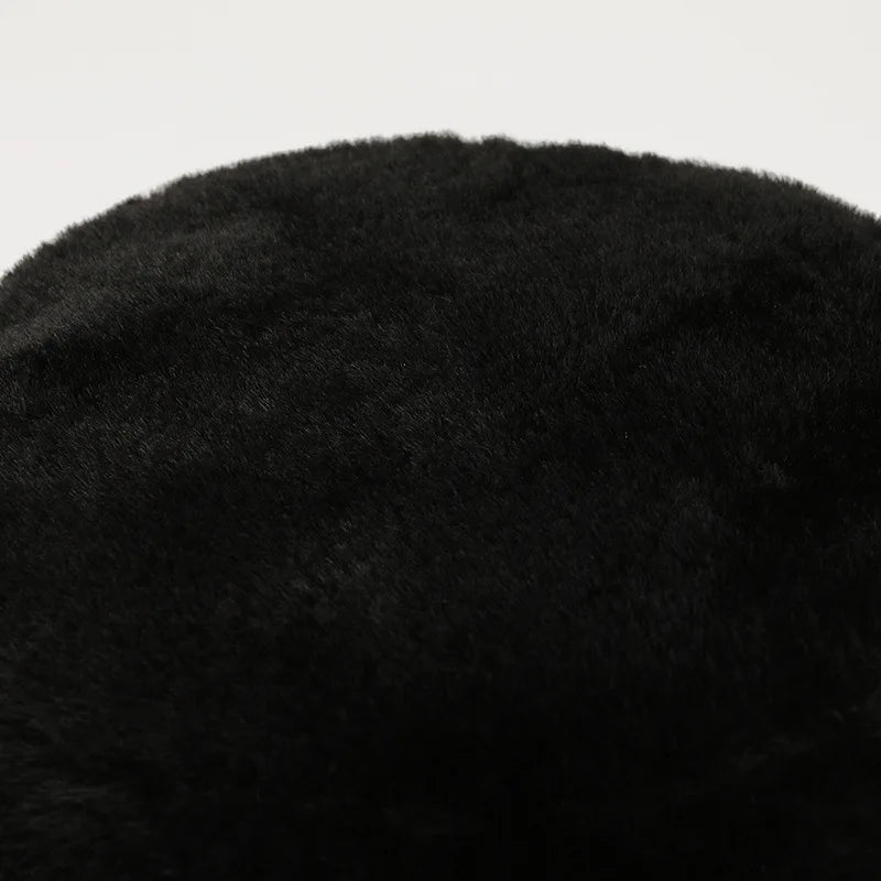 Women's Winter Faux Fur Soft Fluffy Plush Bucket Hat