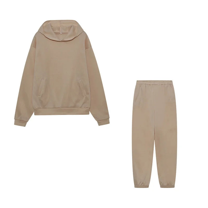 Hooded Tracksuit Sports 2 Pieces Set