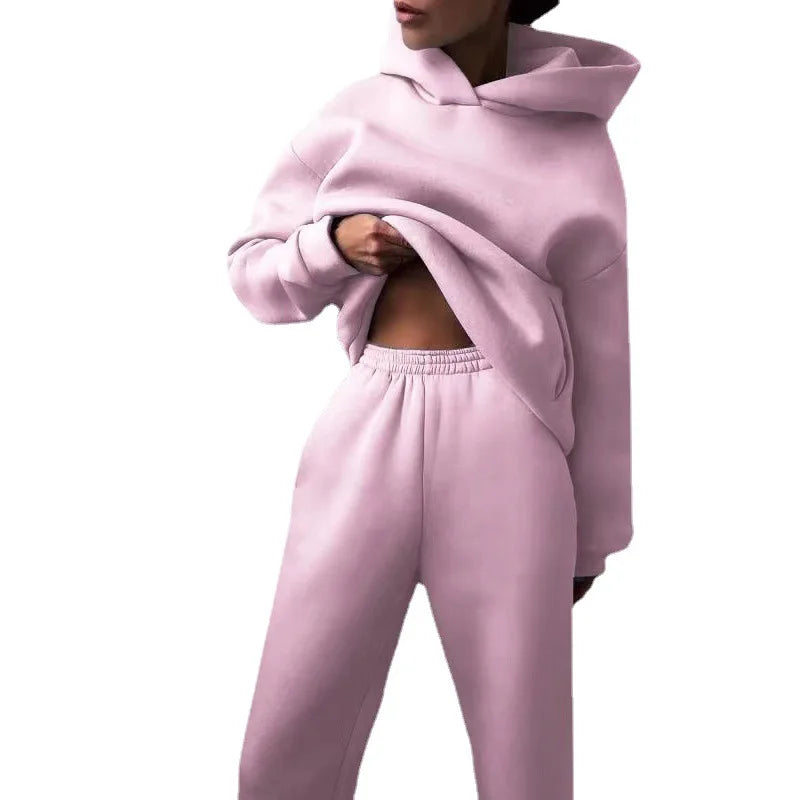 Hooded Tracksuit Sports 2 Pieces Set