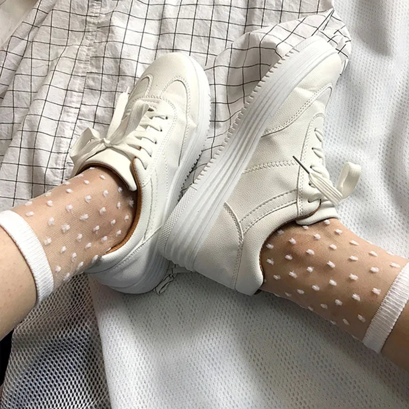 Sheer Mesh Glass Silk Socks