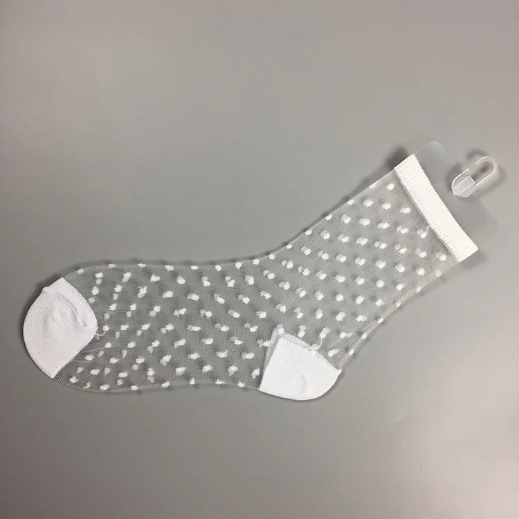 Sheer Mesh Glass Silk Socks