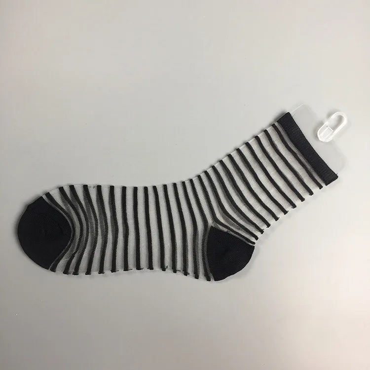 Sheer Mesh Glass Silk Socks