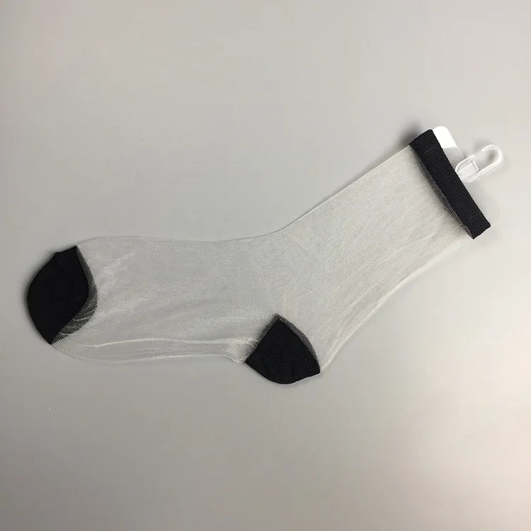 Sheer Mesh Glass Silk Socks