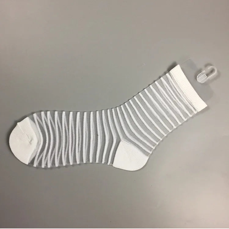 Sheer Mesh Glass Silk Socks