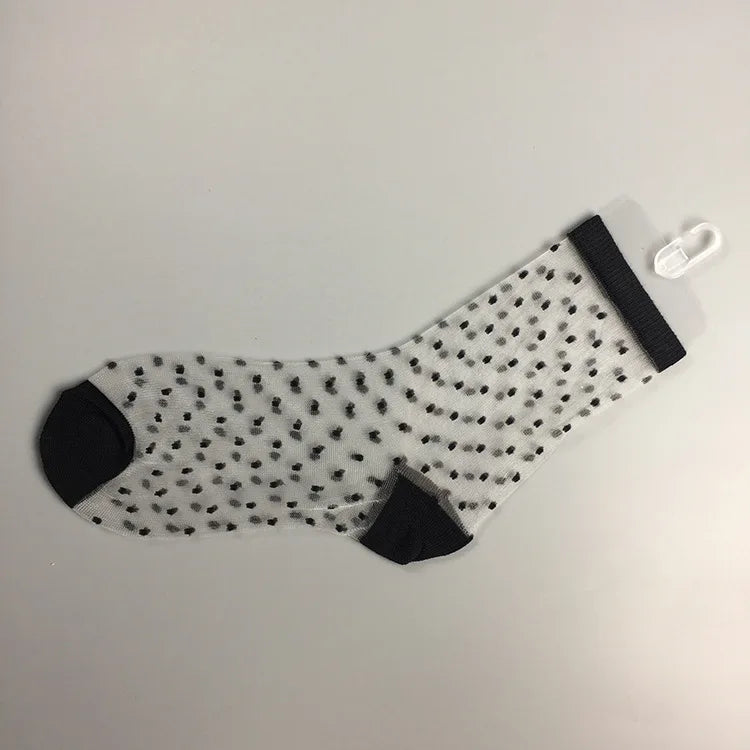 Sheer Mesh Glass Silk Socks