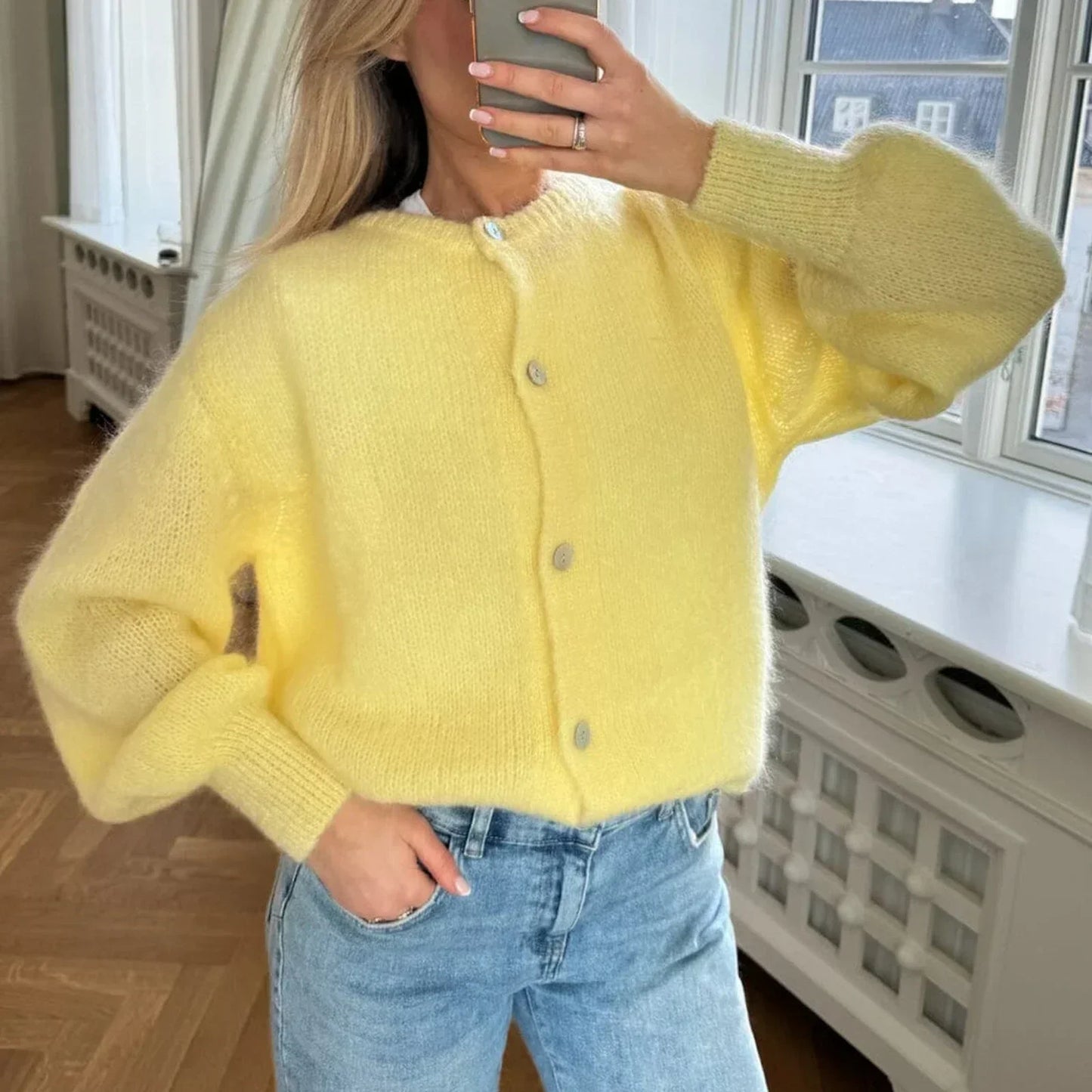 Knitted Button up Cardigan