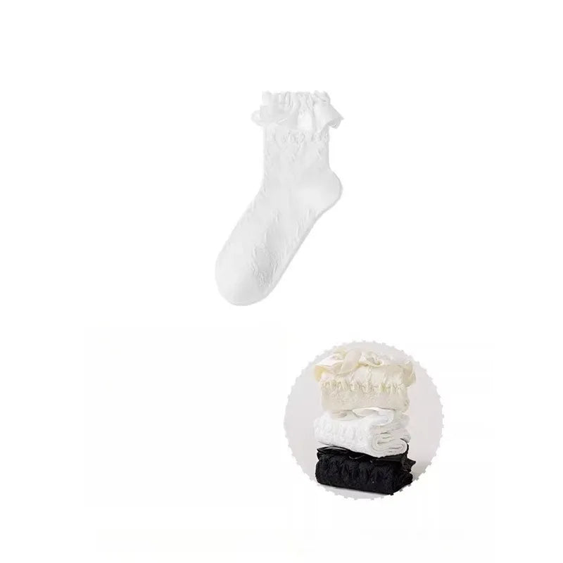 Cute Black White Socks Set