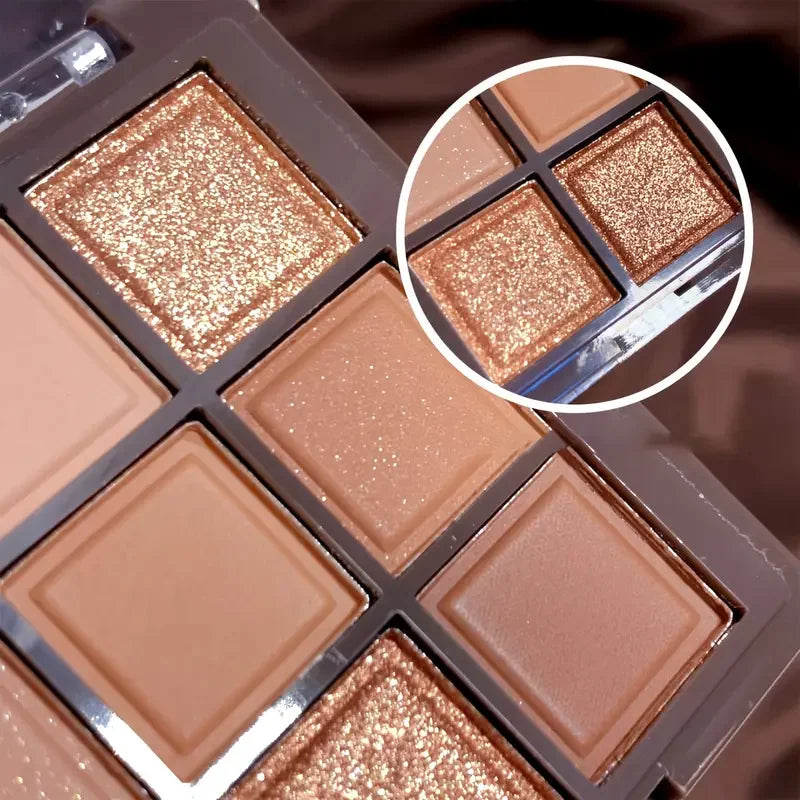 9 colour Chocolate Eyeshadow Palette