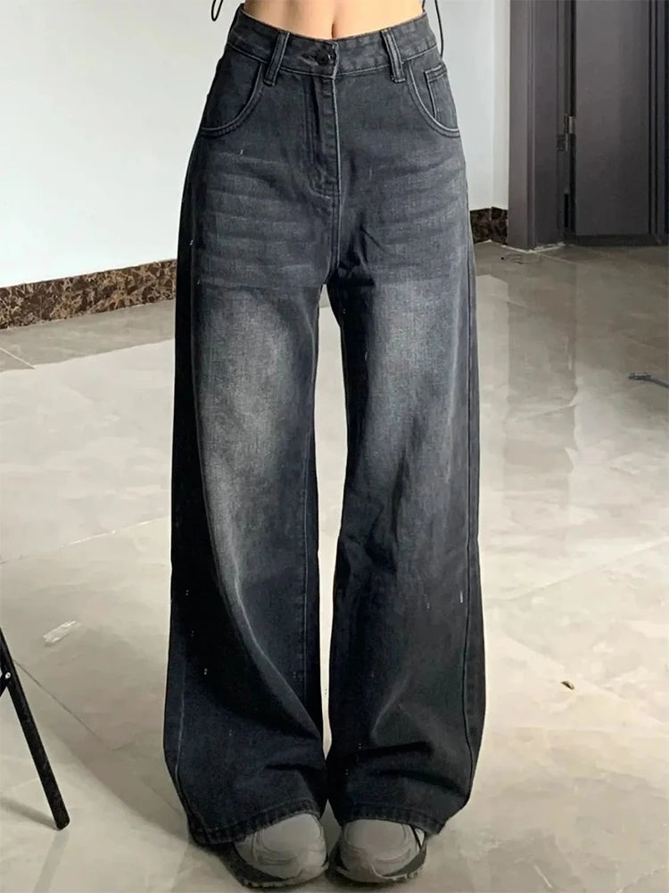 Bell Bottom Korean Vintage High Waist Jeans