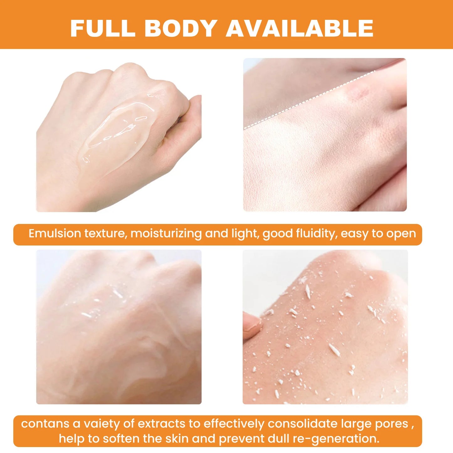 Orange Exfoliating Gel Dead Spot Remover Brighten Peeling 50g