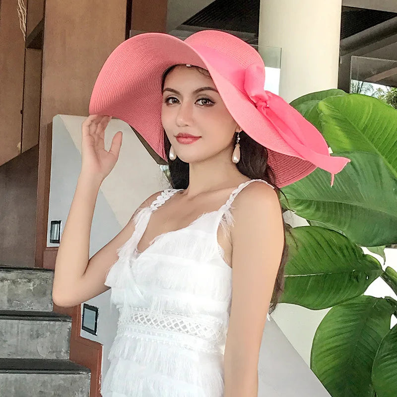 Chic Foldable Summer Straw Hat