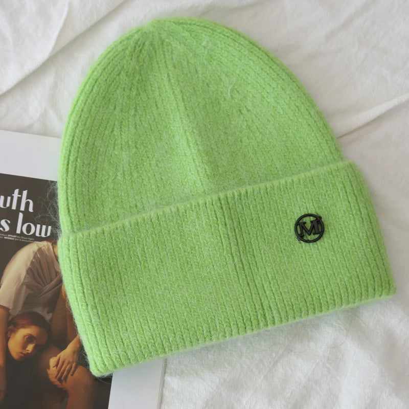 Fluffy Angora Hat Faux Rabbit Fur