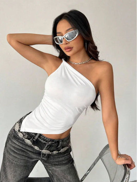Casual Top Single Shoulder