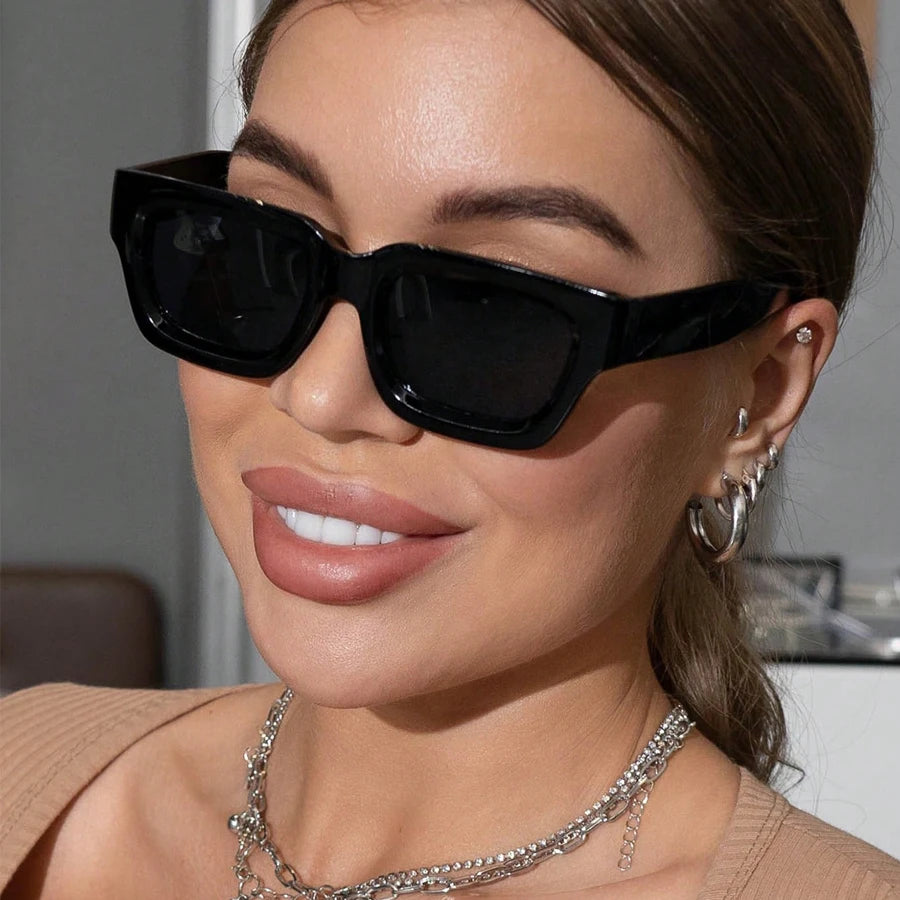 Vintage Styled Small Square Sunglasses
