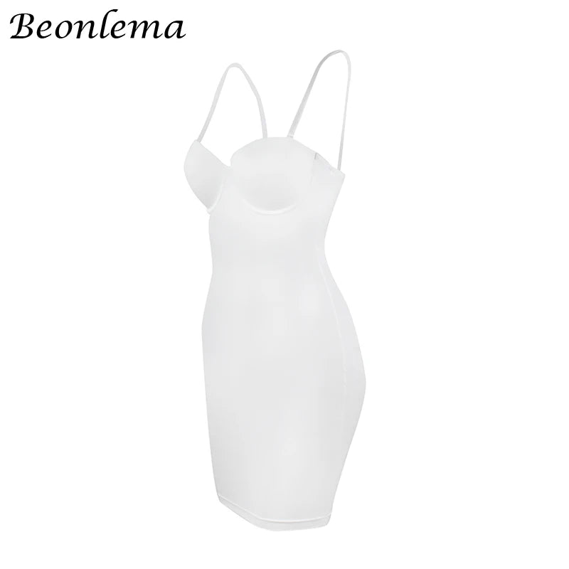 Body Defining Slip Dress with Adjustable Straps