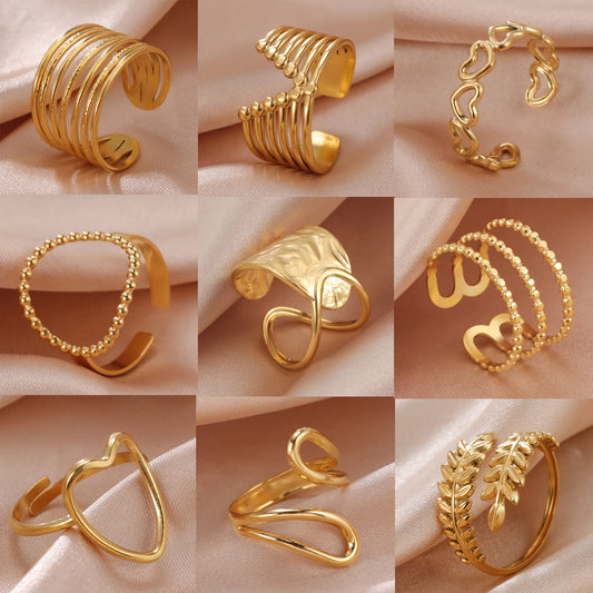 Eterna Gold Open Ring Collection