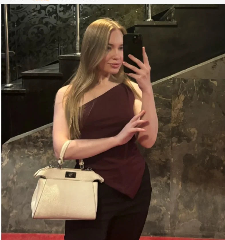 Casual Top Single Shoulder