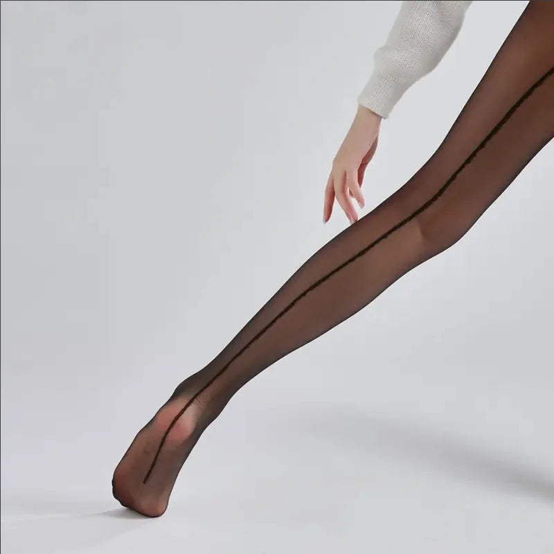 Black Line Pattern Stockings