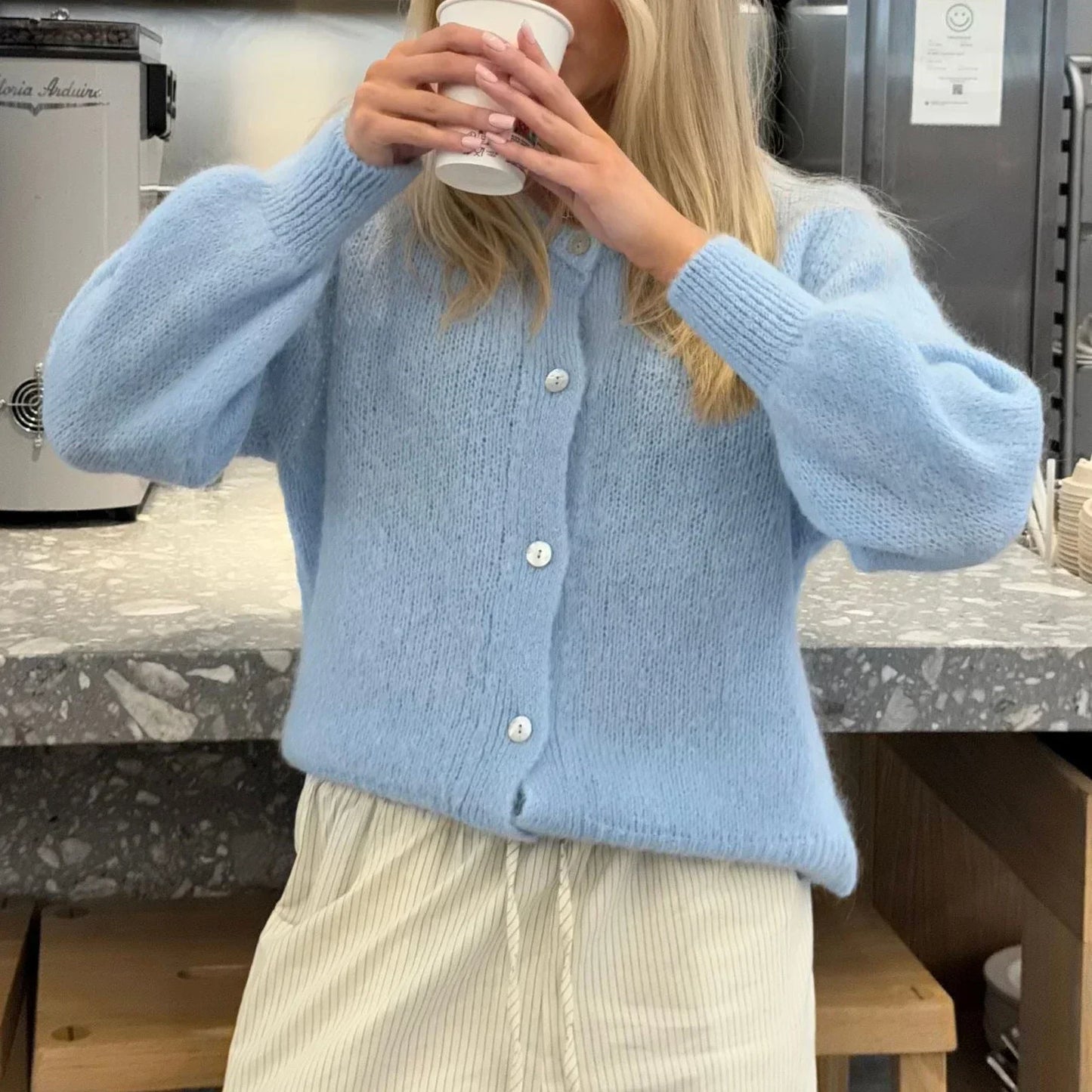 Knitted Button up Cardigan