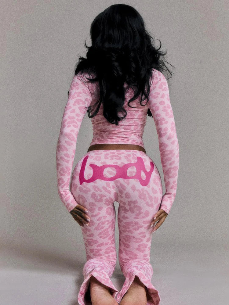 Leopard Print 2 Piece Set
