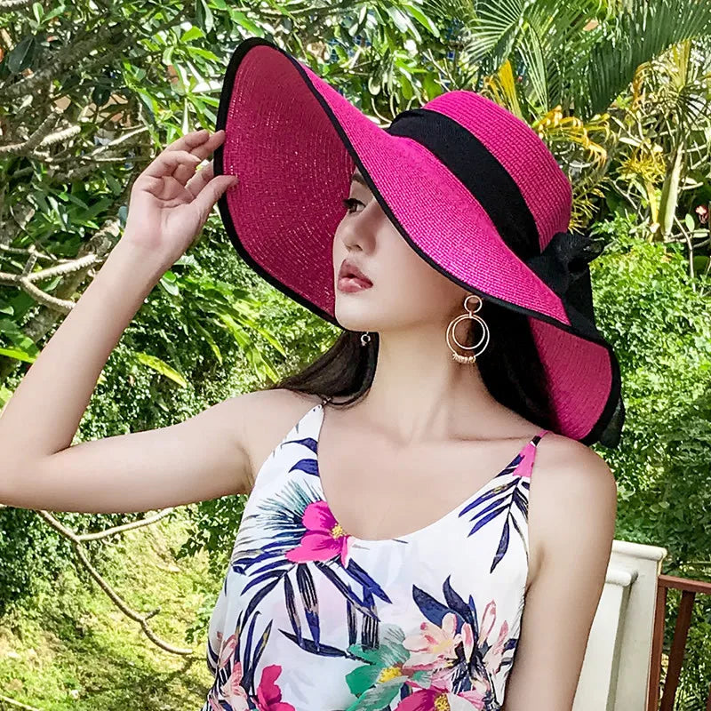 Chic Foldable Summer Straw Hat