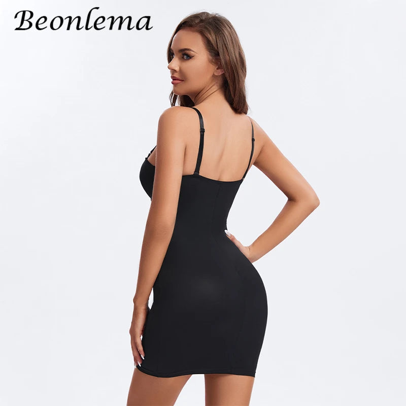 Body Defining Slip Dress with Adjustable Straps