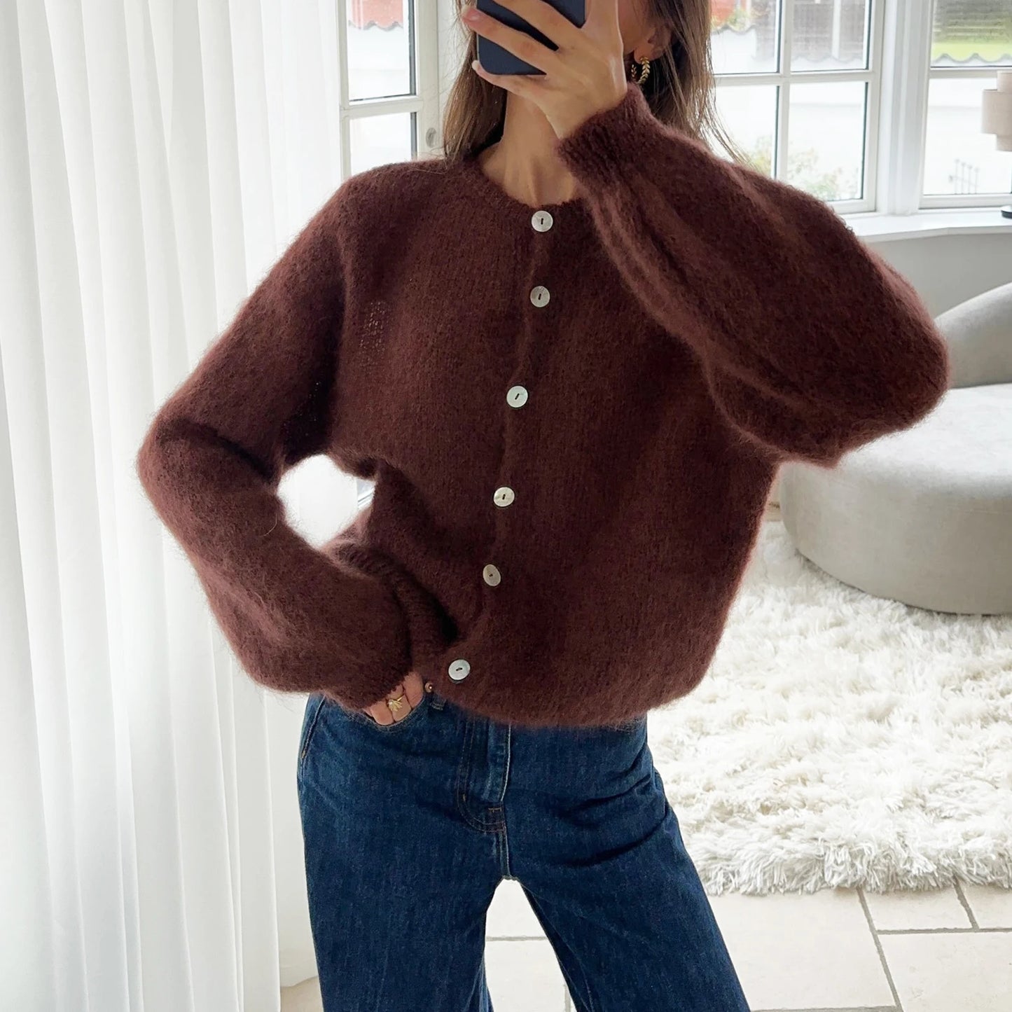 Button Down Sweater