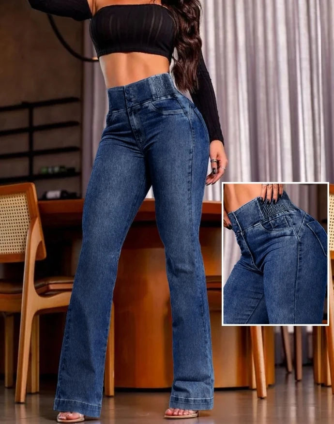 Front High waisted jeans
