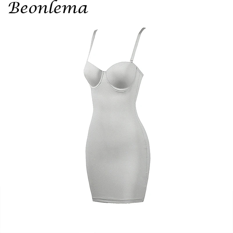 Body Defining Slip Dress with Adjustable Straps