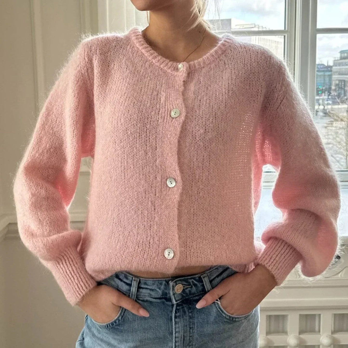 Knitted Button up Cardigan