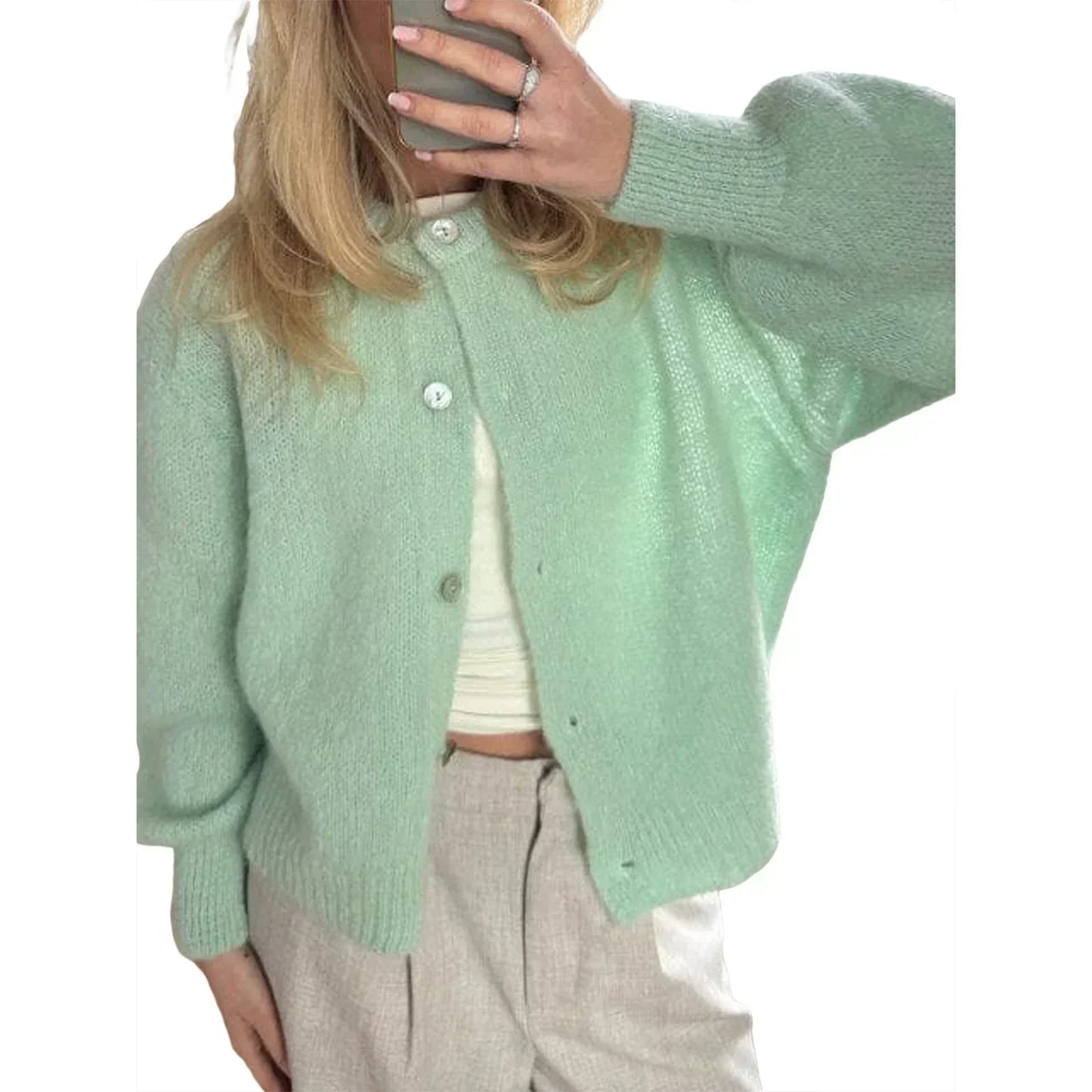 Knitted Button up Cardigan