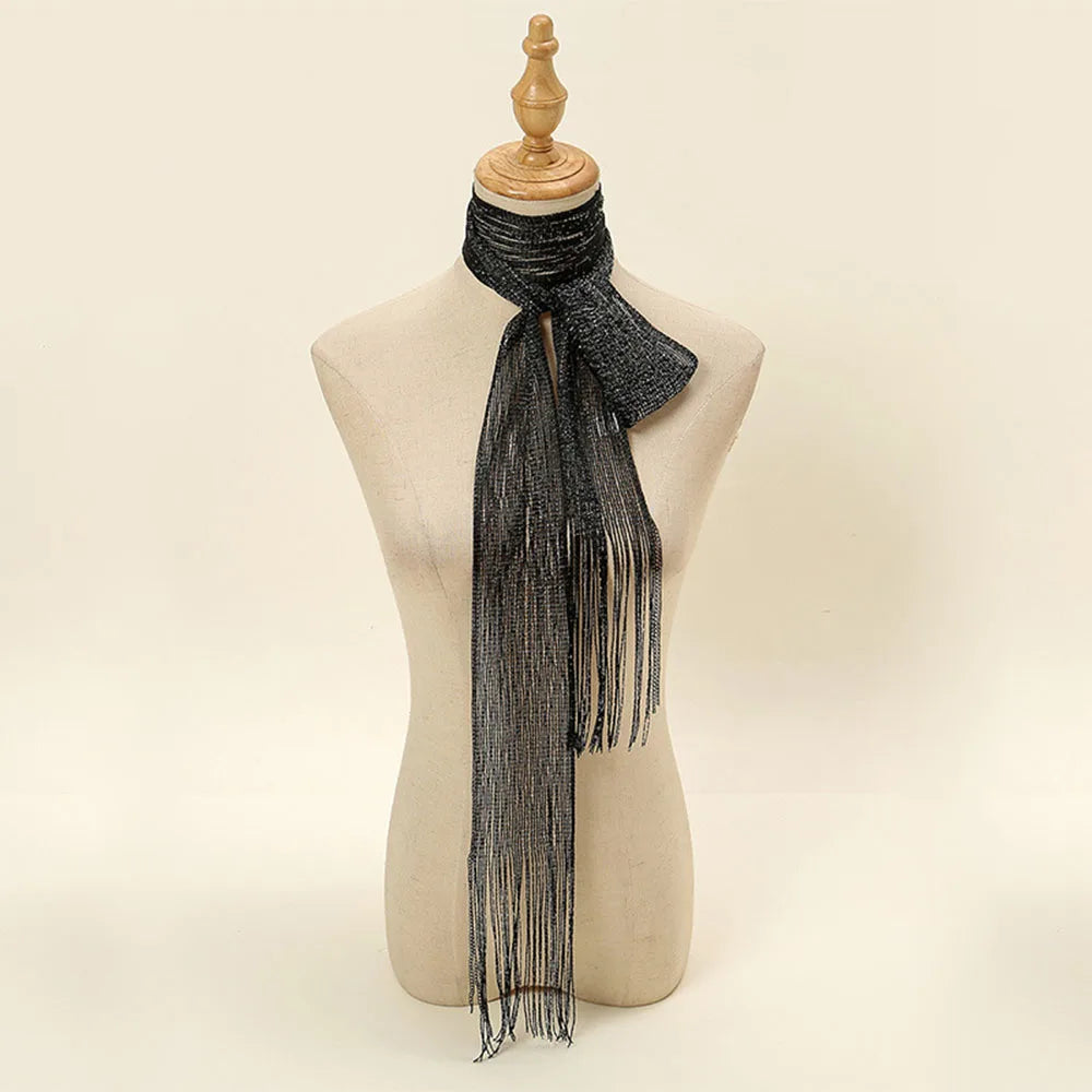 Y2k Gold Silver Bright Silk Sunscreen Shawl