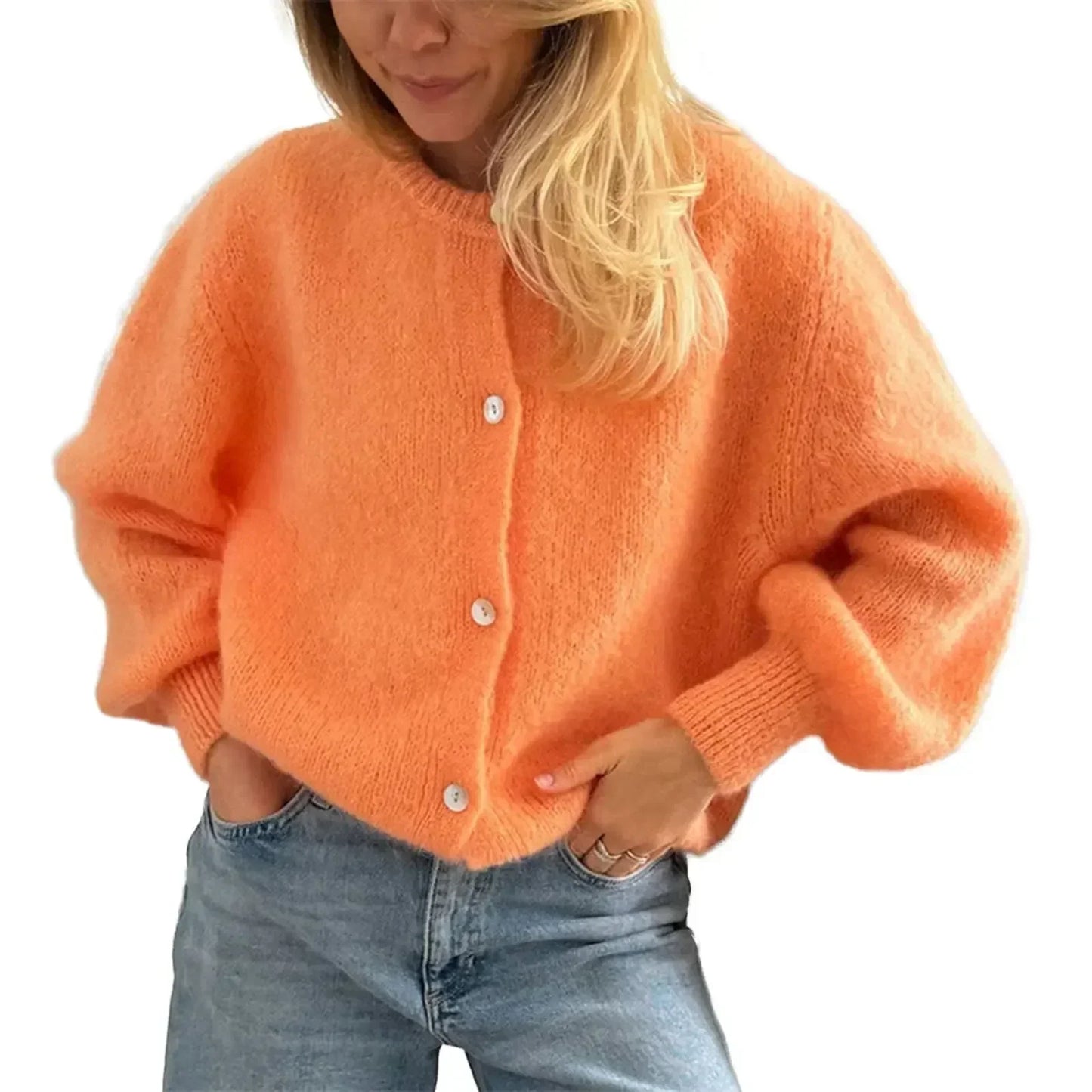 Knitted Button up Cardigan