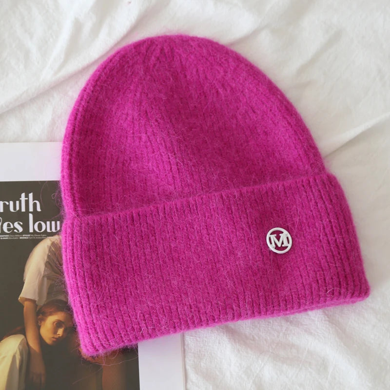 Fluffy Angora Hat Faux Rabbit Fur