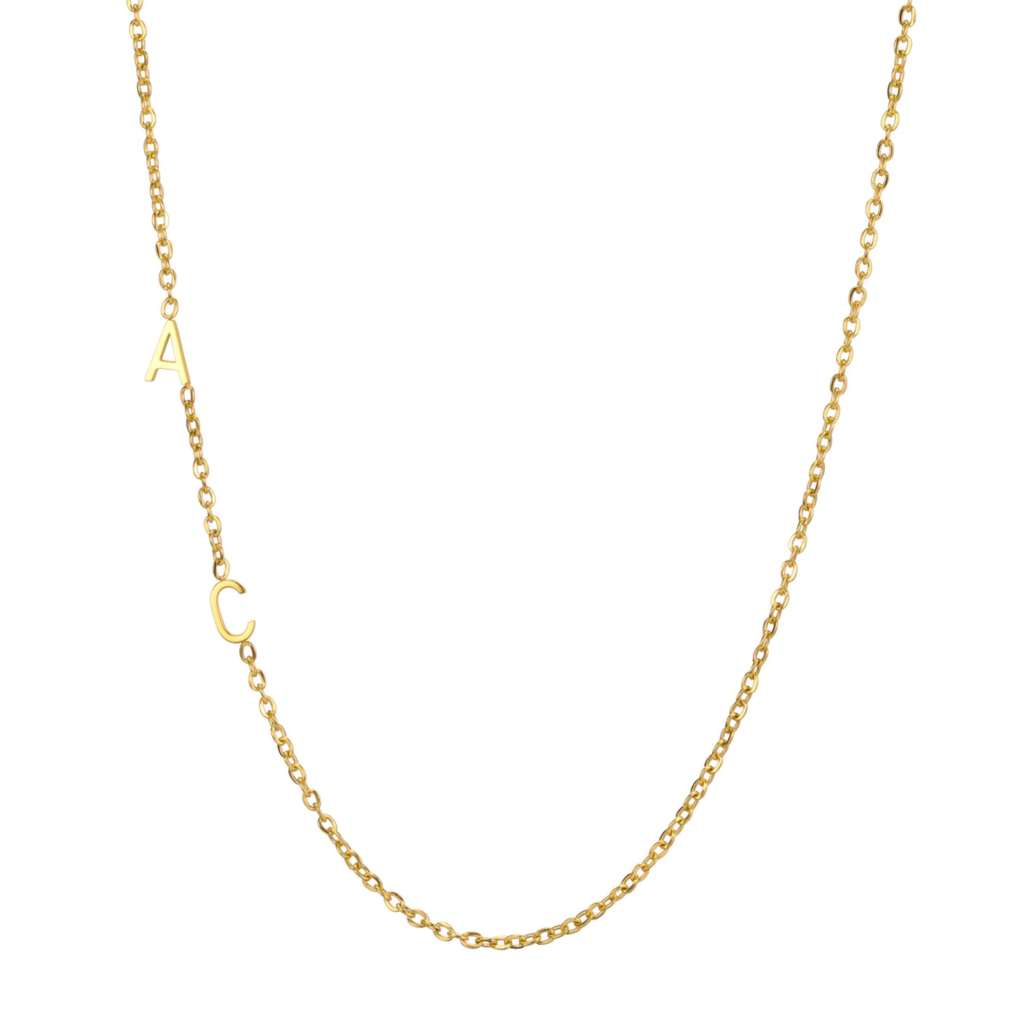Custom Initial Letter Necklaces  For Women