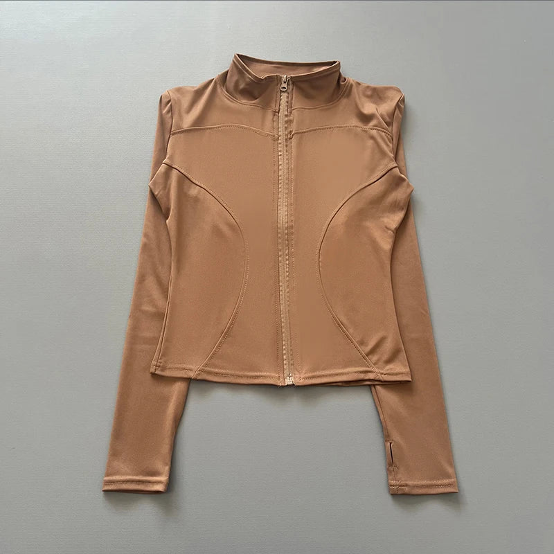 Workout Jacket Stretch Fitted