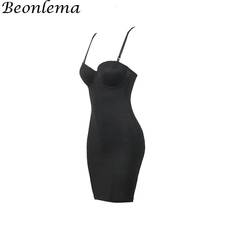 Body Defining Slip Dress with Adjustable Straps