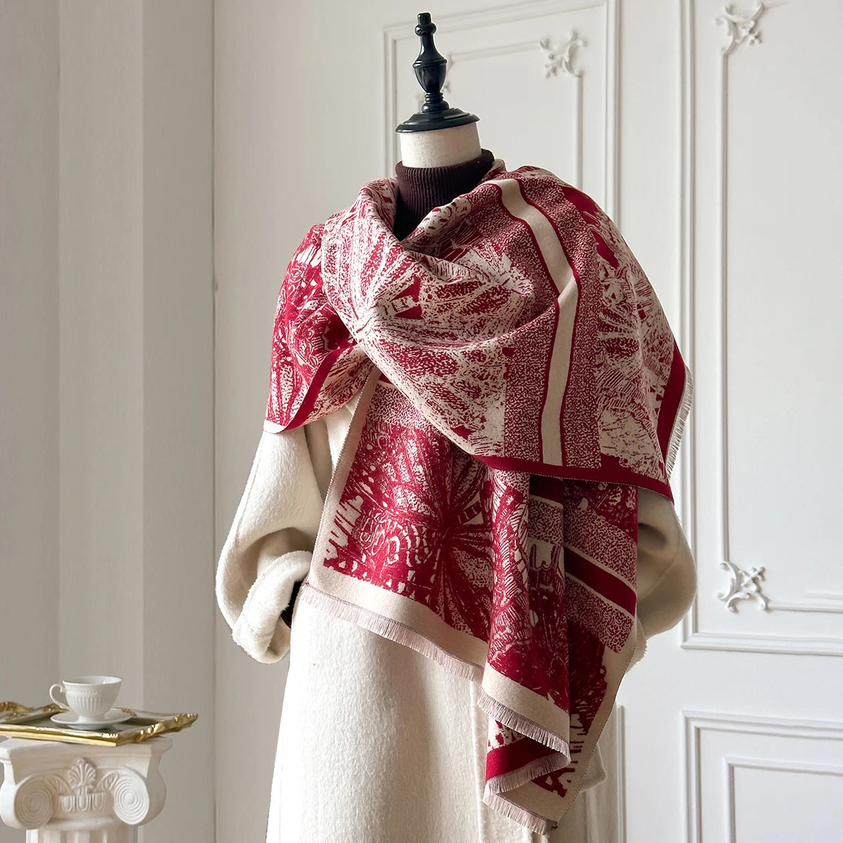 Luxury Faux Cashmere Poncho