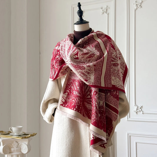 Luxury Faux Cashmere Poncho